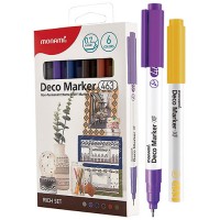Набор акриловых маркеров Deco Marker FX, «Рич», 6 цветов, 0.7 мм 463