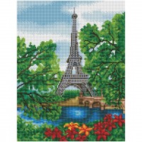 Мозаика алмазная Три совы «Лето в Париже», 30х40 см, холст на деревянном подрамнике АМП3040_52935