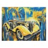 Мозаика алмазная Три совы «Желтый ретроавтомобиль», 40х50 см, холст на деревянном подрам АМП4050_47622