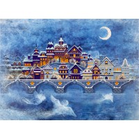 Мозаика алмазная Фрея «Ночной город», 40х55 см, холст ALVR-197