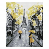 Мозаика алмазная Три совы «Желтый Париж», 40х50 см, холст АМ4050_47561
