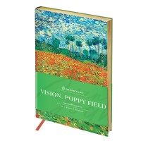 Блокнот A6, 80 л., кожзам, «Vision. Van Gogh. Poppy field» NA6_30812
