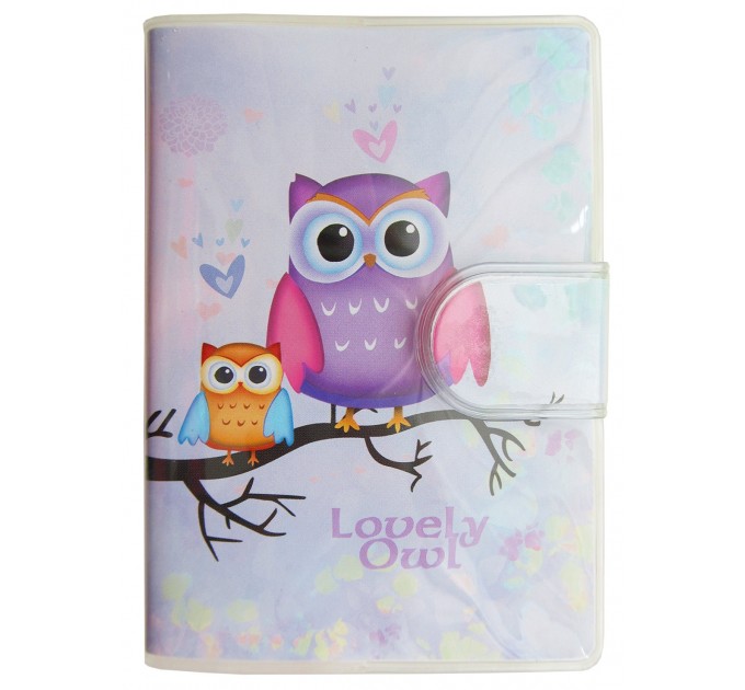 Блокнот A7, 70 л., на липучке, «LOVELY OWL» 1500-12