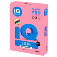 Бумага A4, 10 л., 80 г/м², розовый неон, IQ «Color neon»+файл NEOPI/файл