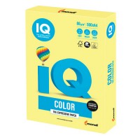 Бумага A4, 10 л., 80 г/м², лимонно-желтая, IQ «Color trend»+файл ZG34/файл