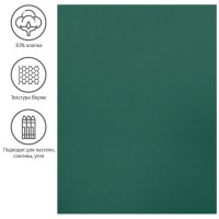 Бумага для пастели 50х65 см, 130 г/м², верже, хлопок, темно-зеленый 93498C