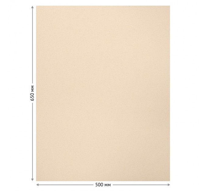 Бумага для пастели 50х65 см, 130 г/м², верже, хлопок, мраморный крем 93502C