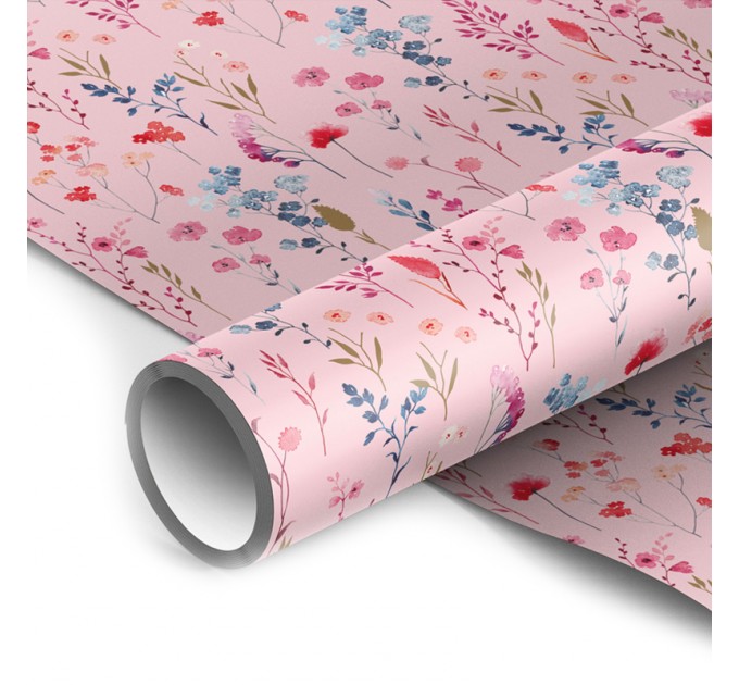 Бумага упаковочная глянц. 70х100 см, «Pastel pink», 1 лист М100_41095