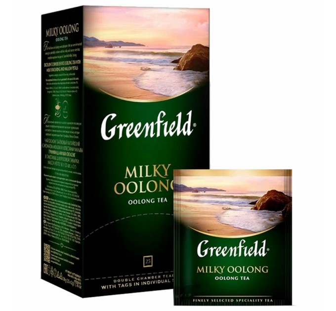 Чай улун с добавками пакетированный 25х2 г., GREENFIELD «Milky Oolong»