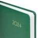Ежедневник A5, 168 л., датированный, балакрон, зеленая, «Select», 2024 г 114878