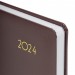 Ежедневник A5, 168 л., датированный, балакрон, коричневый, «Select» 2024 г 114880