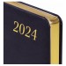 Ежедневник A5, 168 л., датированный, кожзам, золотой срез, темно-фиолетовый, «Iguana», 2024 г 114853