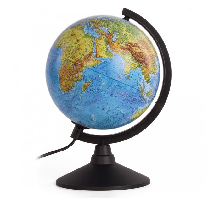 Глобус физико-политический с подсветкой на круглой подставке d-210 мм, Globen «Классик» К012100089