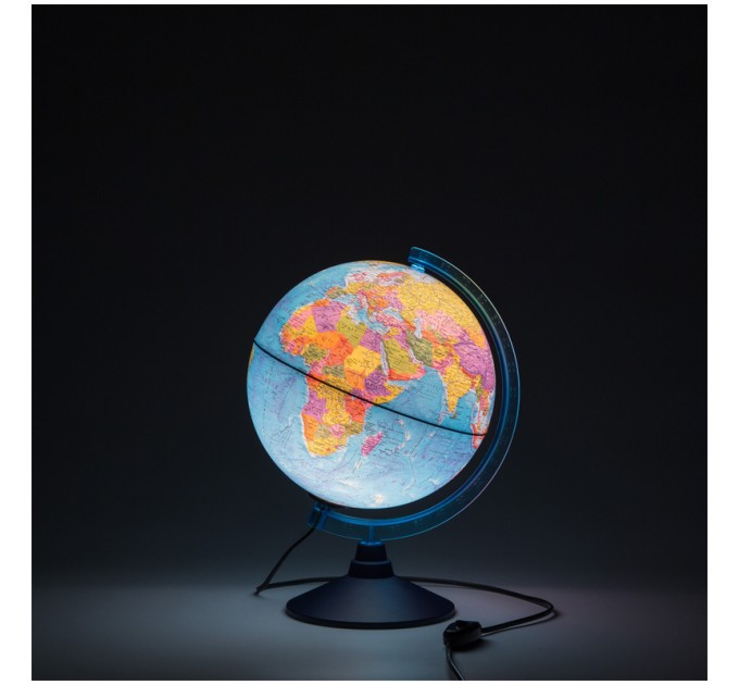 Глобус политический d-250 мм Globen, интерактивный, с подсветкой + очки виртуальной реальности INT12500304