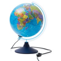 Глобус политический d-250 мм Globen, интерактивный, с подсветкой + очки виртуальной реальности INT12500304