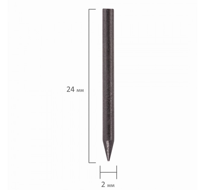 Грифели для циркуля, 2 мм, 2 тубы по 5 шт, блистер с европодвесом 210354