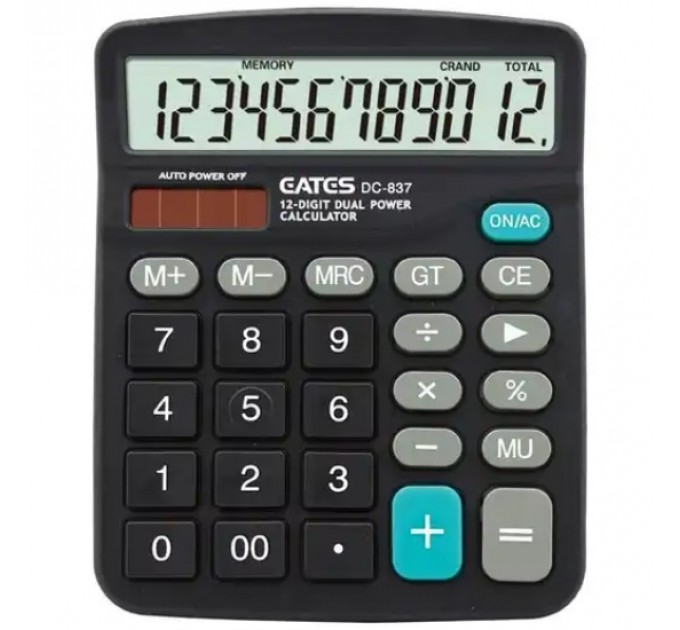 Калькулятор 12-разрядный, настольный DC-837
