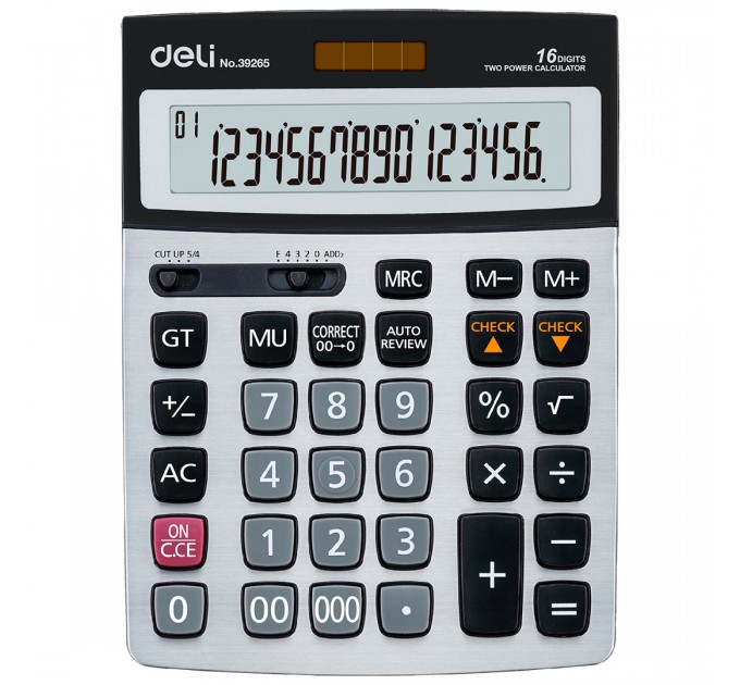 Калькулятор 16-разрядный, настольный, Deli 39265