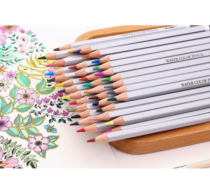 Художественные акварельные карандаши 48 цветов, в металлическом пенале 6523