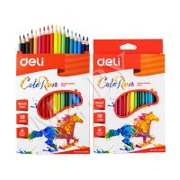 Карандаши Deli «ColoRun», 18 цветов, треугольные, пластиковые 00110С