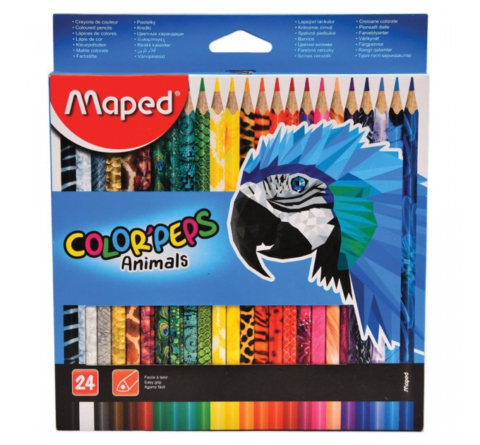 Карандаши Maped «Color Peps Animals», 24 цвета 832224