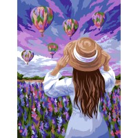 Картина по номерам с акриловыми красками «Воздушные шары», 30х40 см, на картоне КК_44053