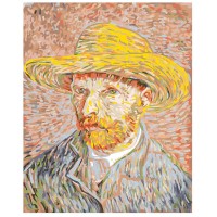 Картина по номерам Фрея «Винсент ван Гог, Автопортрет в соломенной шляпе», 50х40 см MET-PNB/PL-005