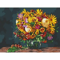 Картина по номерам с акриловыми красками «Осенний букет», 30x40 см, на картоне КК_44065