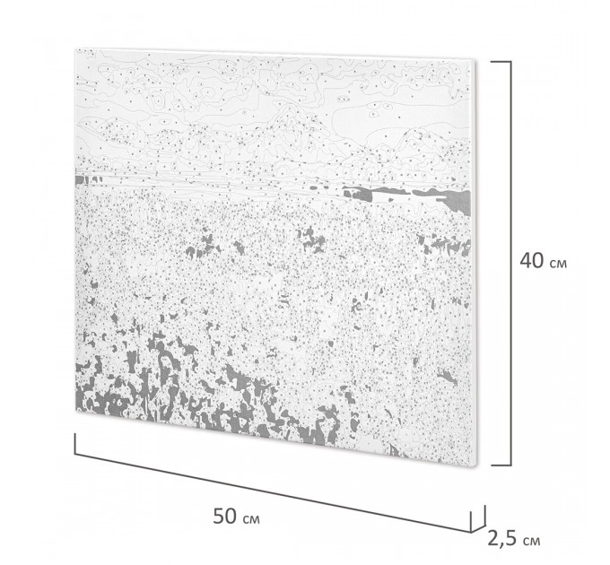 Картина по номерам «Горный пейзаж», 40х50 см, холст на подрамнике, 3 кисти 662488