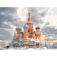 Картина по номерам с акриловыми красками «Москва», 30x40 см, на холсте КХ_44097