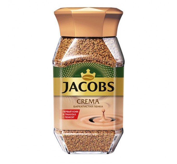 Кофе растворимый 95 г в стеклянной банке, JACOBS «CREMA» 8050118/D6215