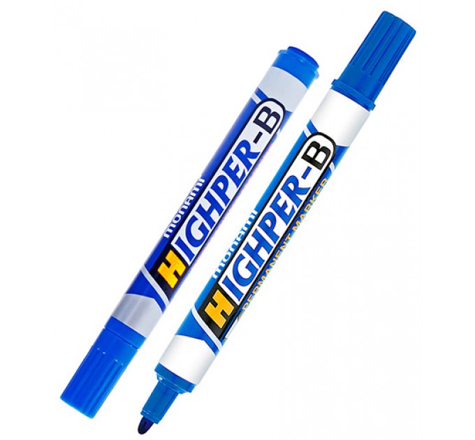 Маркер перманентный HIGHPER-B, синий, 2.0 мм, MonAmi 2080024502