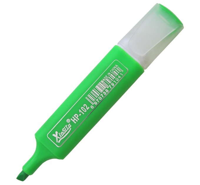Маркер текстовыделитель, зеленый HP-102-green
