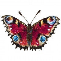 Набор для вышивания PANNA Живая картина «Бабочка Павлиний глаз» JK-2198
