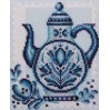 Набор для вышивания Klart «Синие лепестки», 18х21.5 см 8-159
