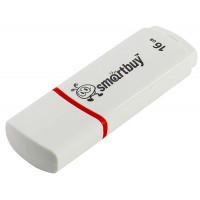 Флеш-накопитель 16 Гб, USB, SMART BUY, белый SB16GBCRW-W