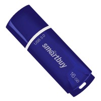 Флеш-накопитель 16 Гб, USB 3.0, SMART BUY, синий SB16GBCRW-BL