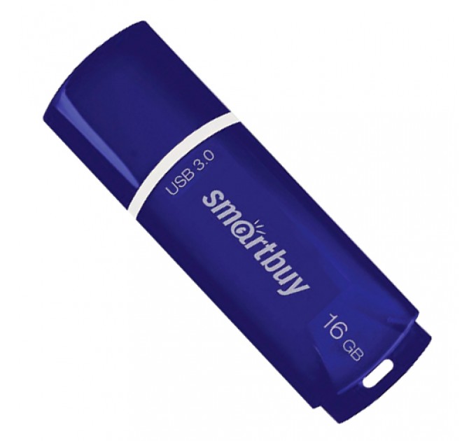 Флеш-накопитель 16 Гб, USB 3.0, SMART BUY, синий SB16GBCRW-BL