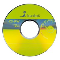 Диск CD-RW, 700 Mb, 4-12 x, Slim, SMART TRACK, в конверте CD-RW700MB