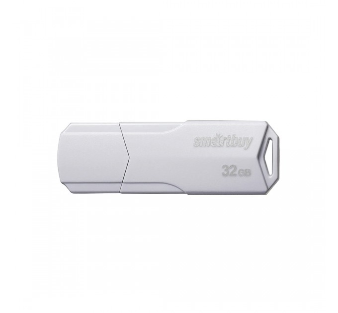 Флеш-накопитель 32 Гб, USB 2.0, SMART BUY Clue, белый SB32GBCLU-W