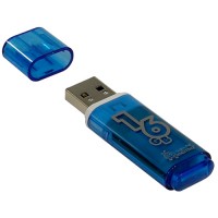 Флеш-накопитель 16 Гб, USB, SMART BUY, GLOSSY, синий SB16GBGS-B