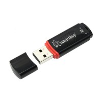 Флеш-накопитель 32 Гб, USB, SMART BUY, черный SB32GBCRW-K