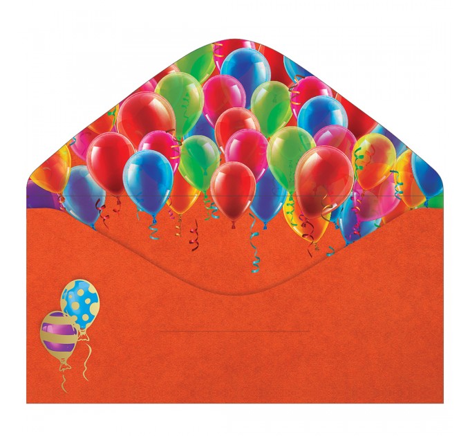 Конверт для денег «С Днем рождения!», 168х82 мм, фольга золотая, софт-тач 15.11.02003