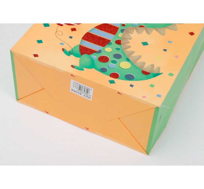 Пакет бумажный, подарочный, «HAPPY BIRTHDAY! DINO» KR9692M-1-4