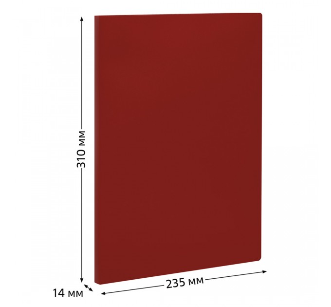 Папка на 20 вкладышей А4, красная, 500 мкм ММ-32199