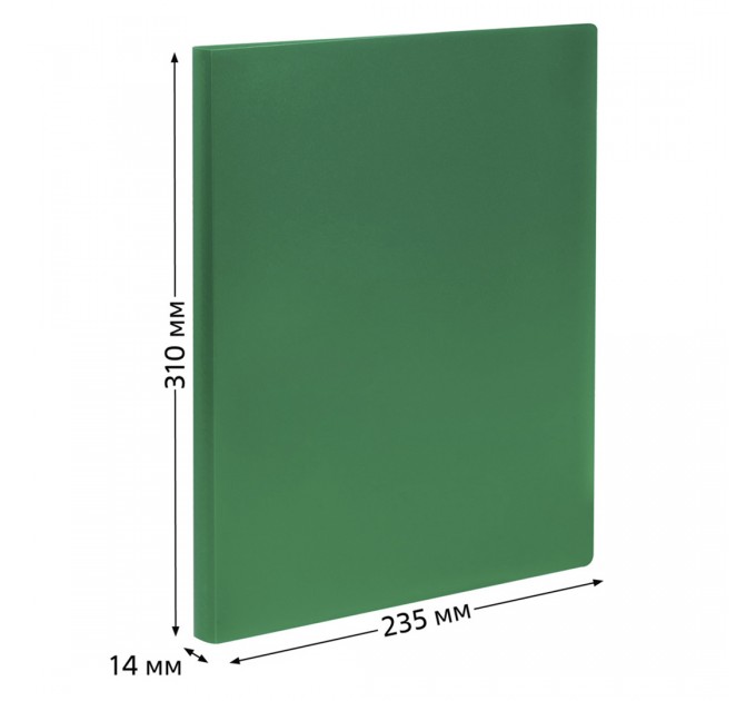 Папка на 20 вкладышей А4, зеленая, 500 мкм ММ-32198