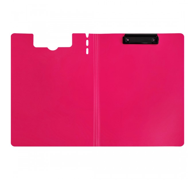 Планшет с прижимом+крышка А4, вертикальный, розовый JW6708T