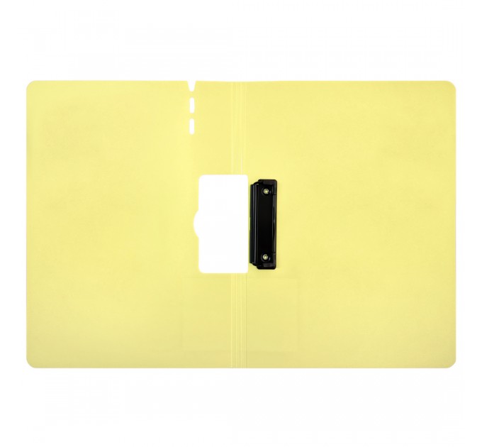 Планшет с прижимом+крышка А4, горизонтальный, светло-желтый JW6709L