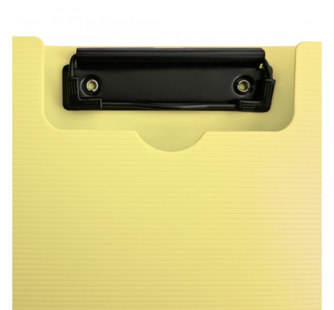 Планшет с прижимом+крышка A4, вертикальный, светло-желтый JW6708T