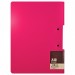 Планшет с прижимом+крышка А4, горизонтальный, розовый JW6709L